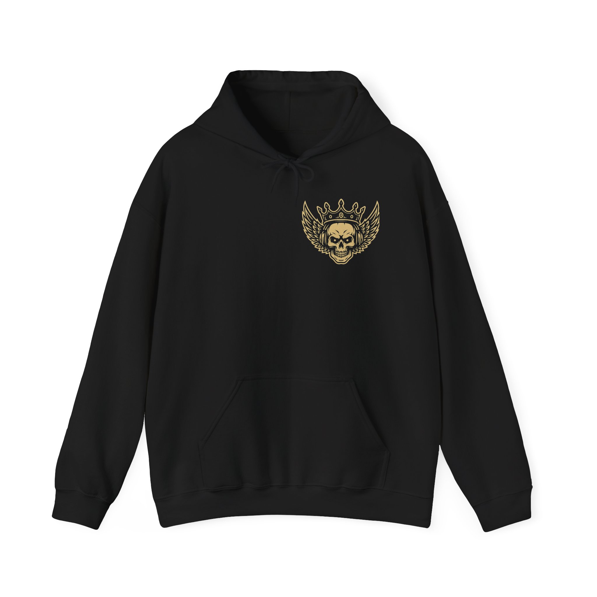 Skull with crown and wings Unisex Hoodie