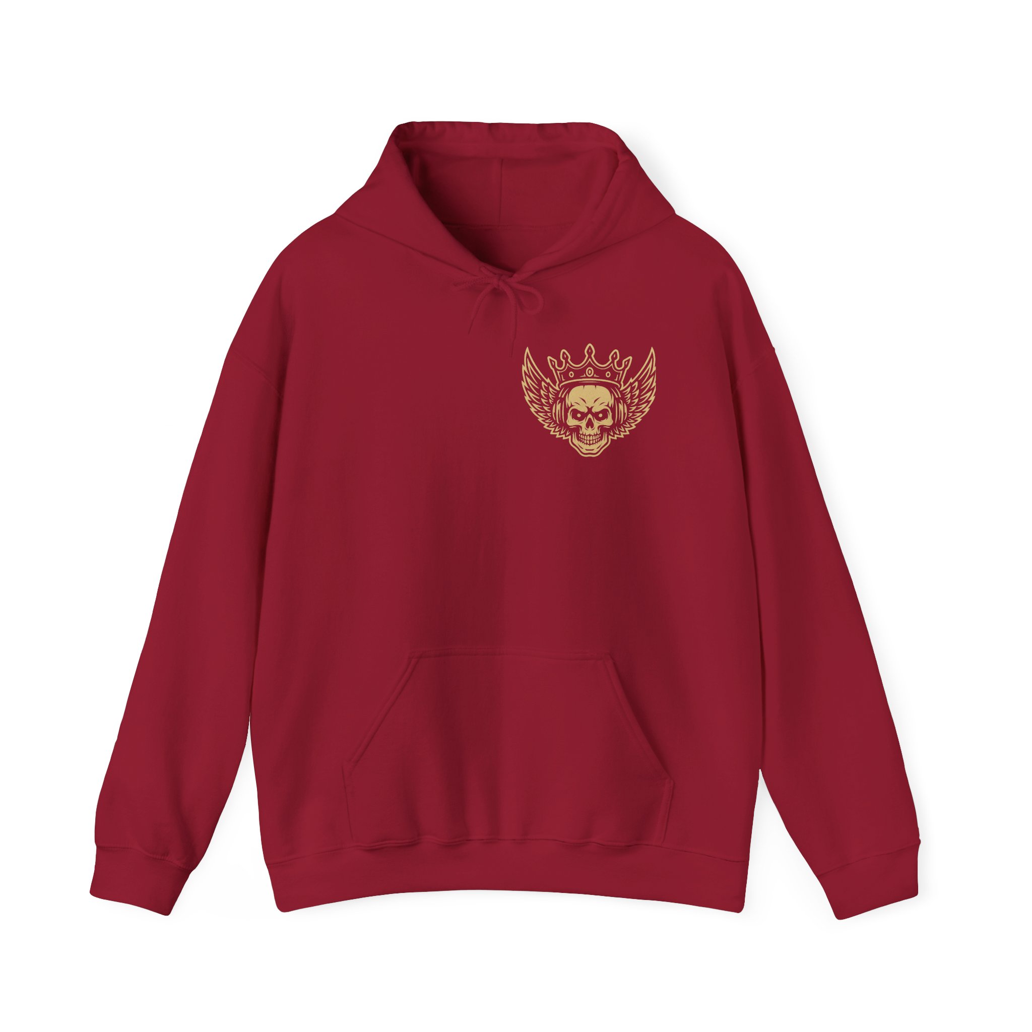 Skull with crown and wings Unisex Hoodie - Image 9