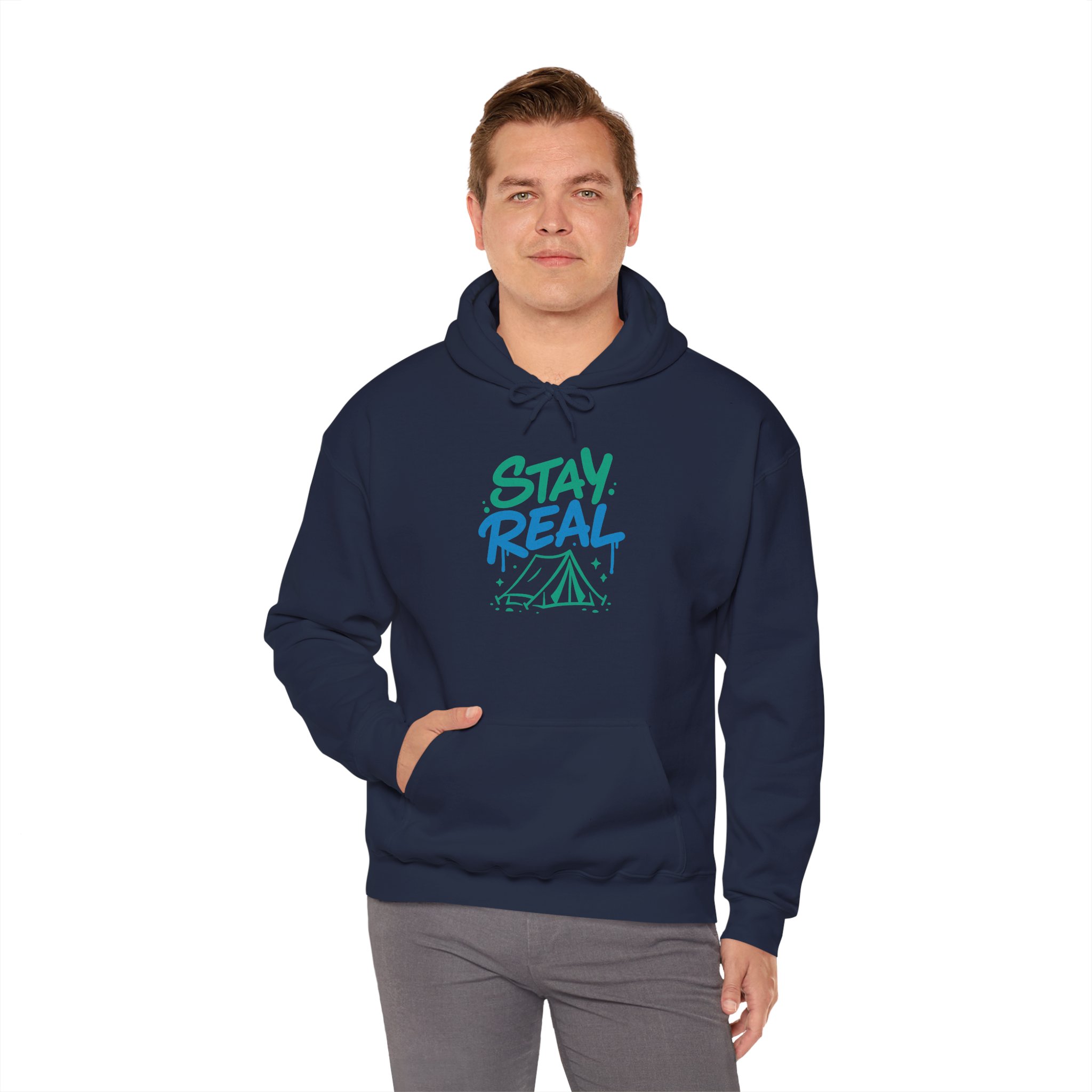 Stay Real Unisex Hoodie - Image 2