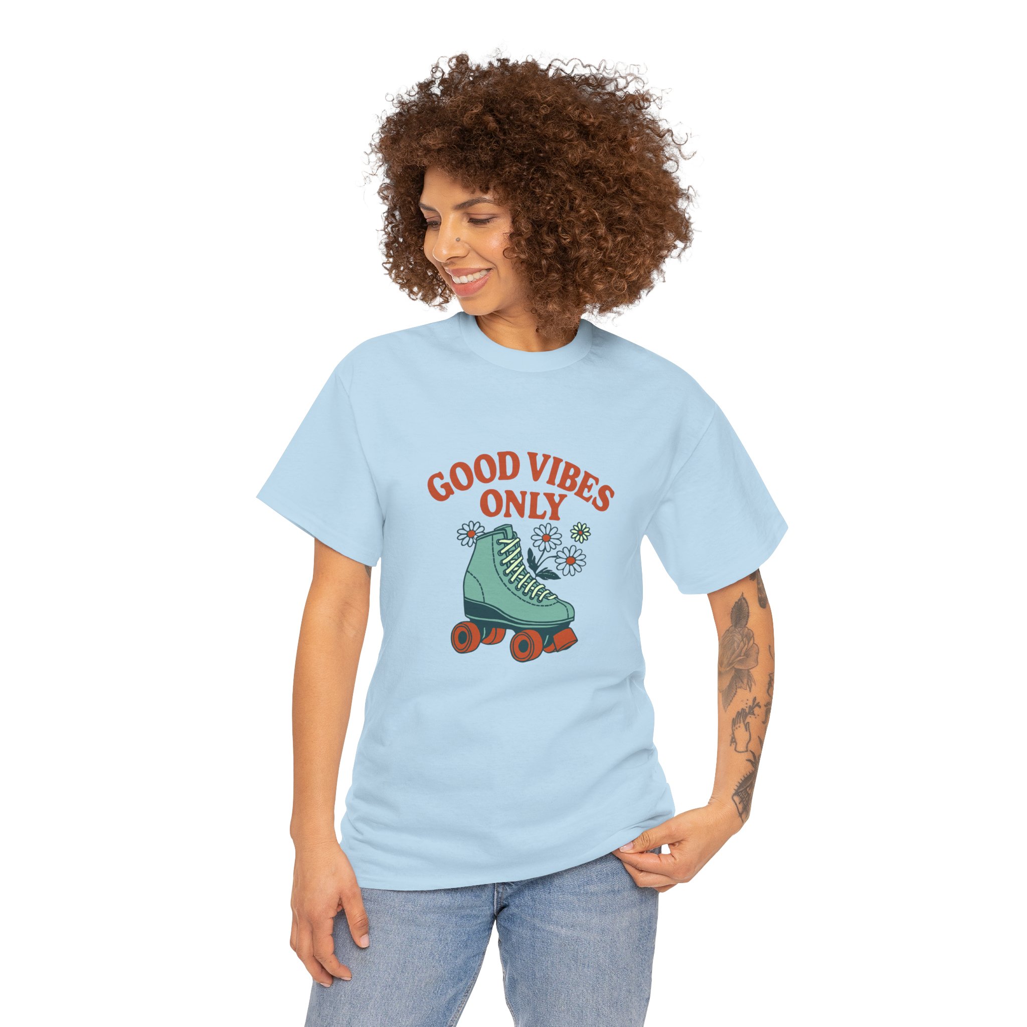 Good Vibes Roller Skate Tee - Image 4