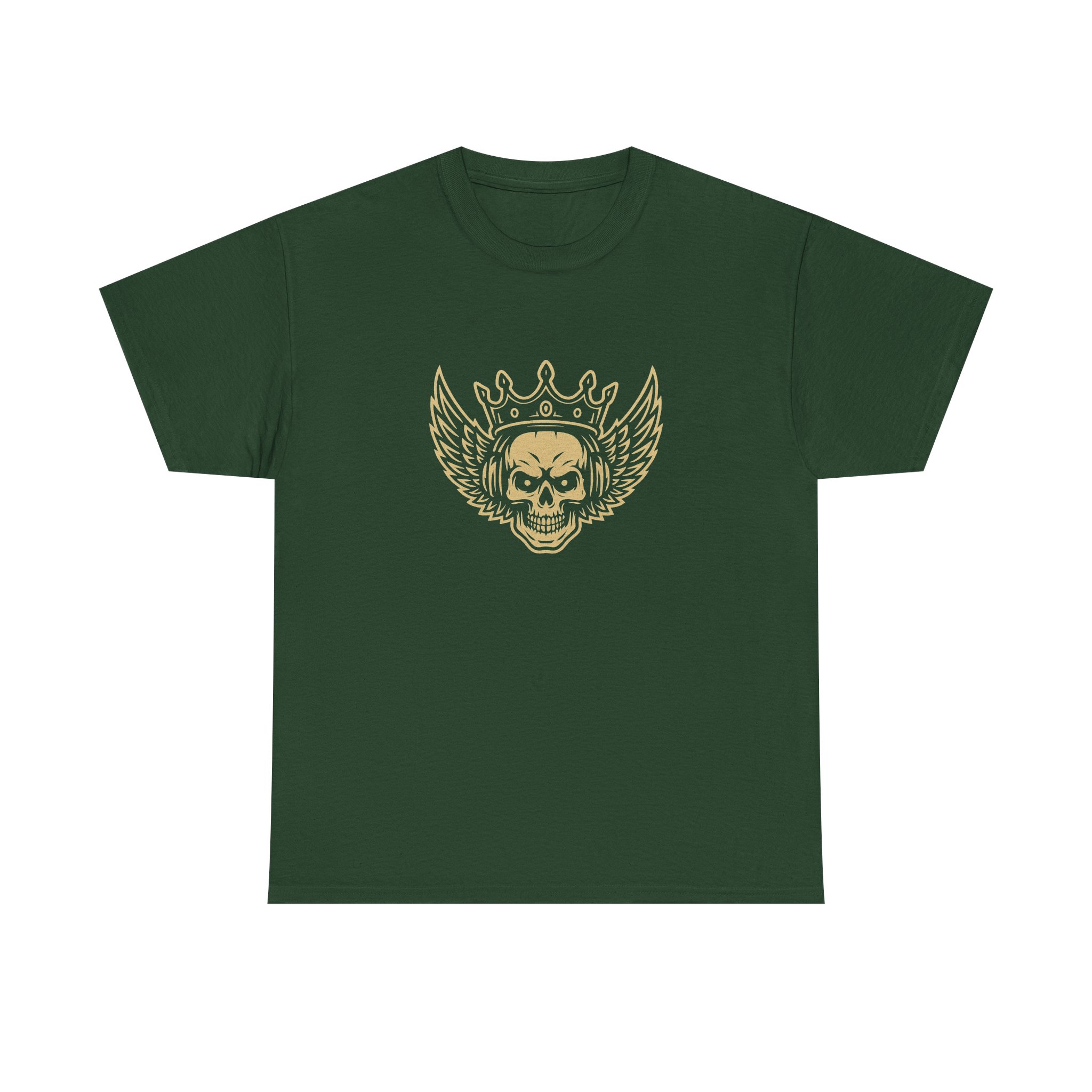 Skull with crown and wings Tee - Image 7