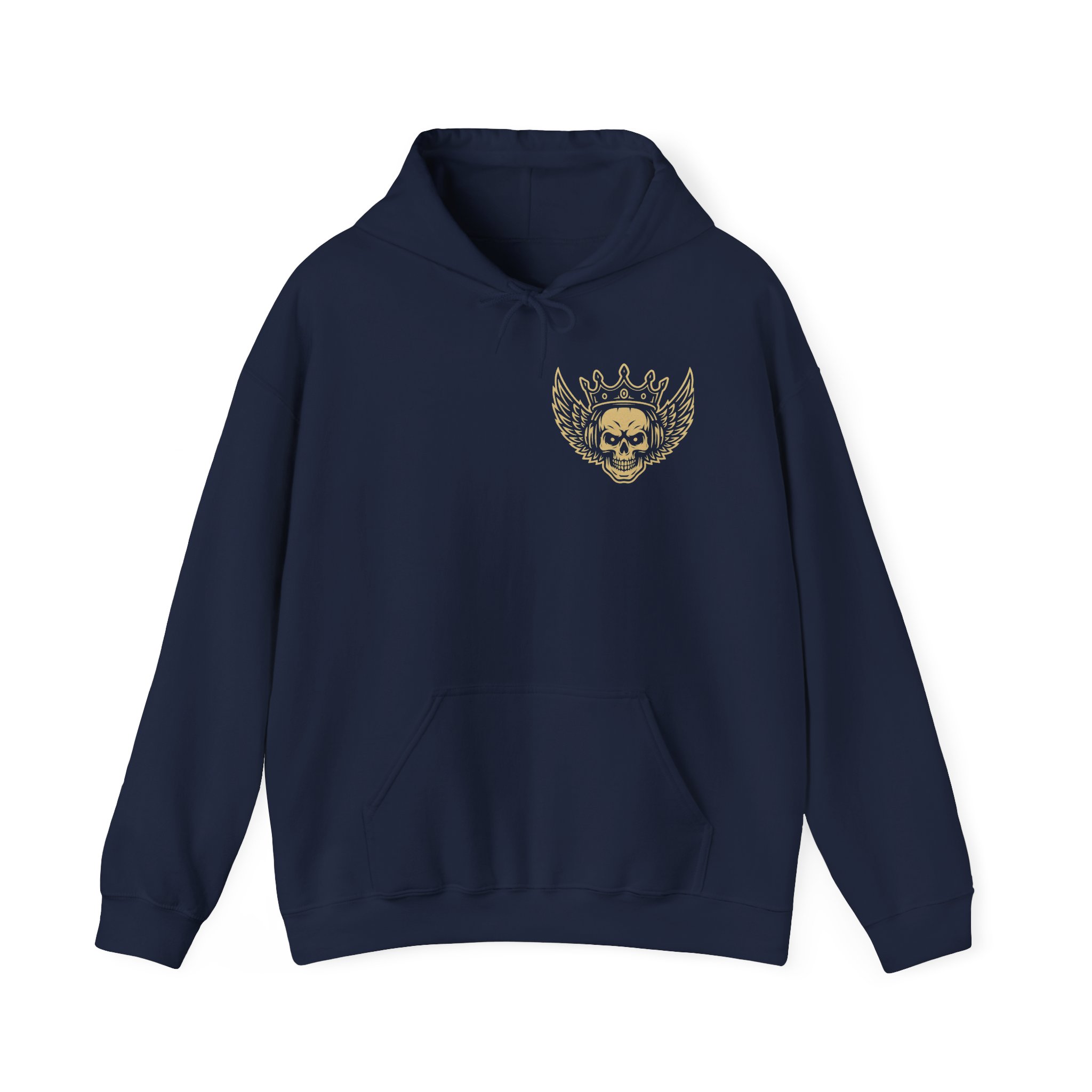 Skull with crown and wings Unisex Hoodie - Image 3