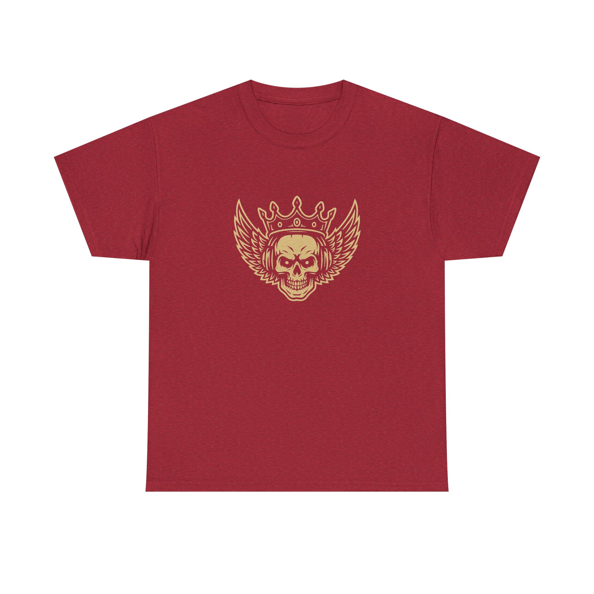 Skull with crown and wings Tee - Image 16