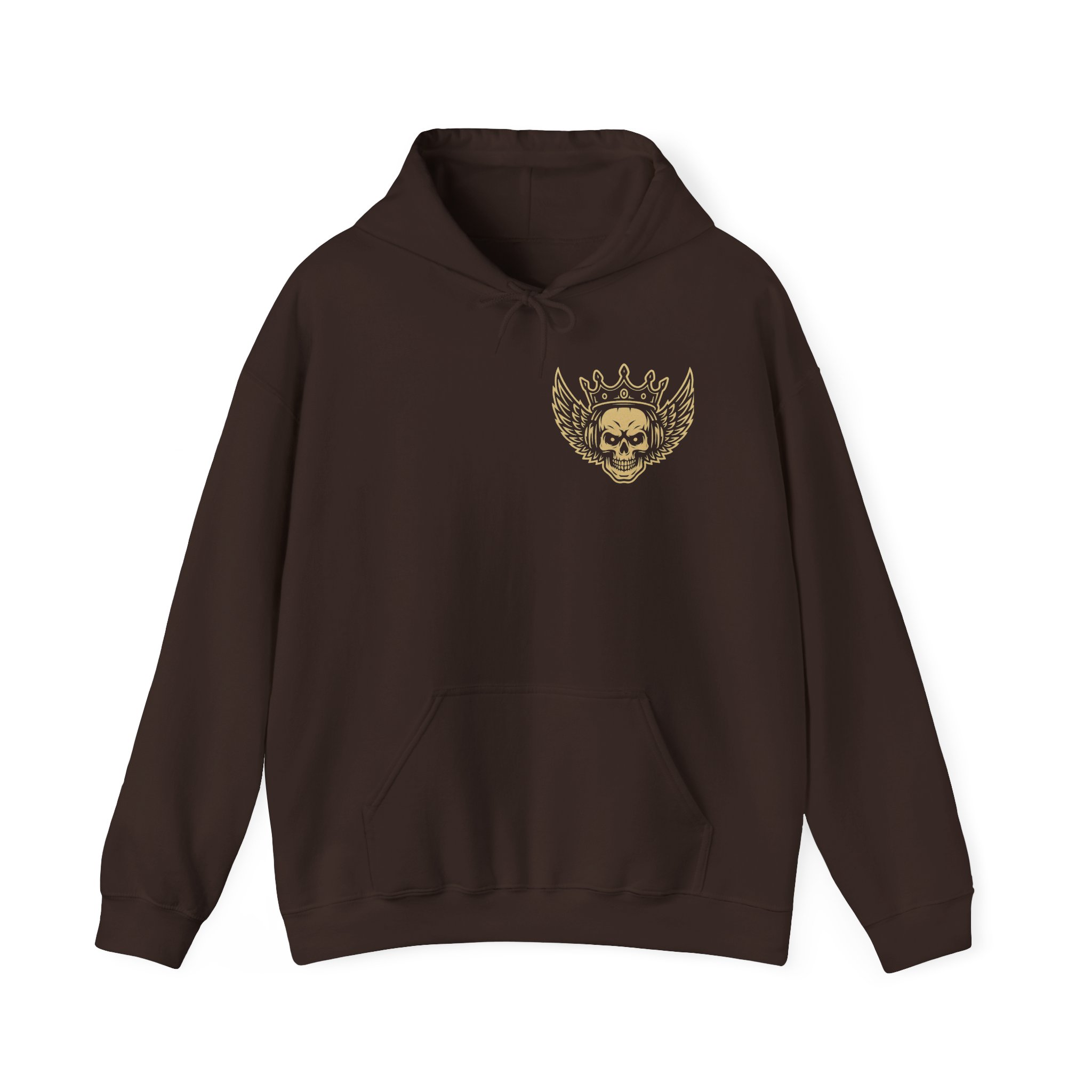 Skull with crown and wings Unisex Hoodie - Image 5
