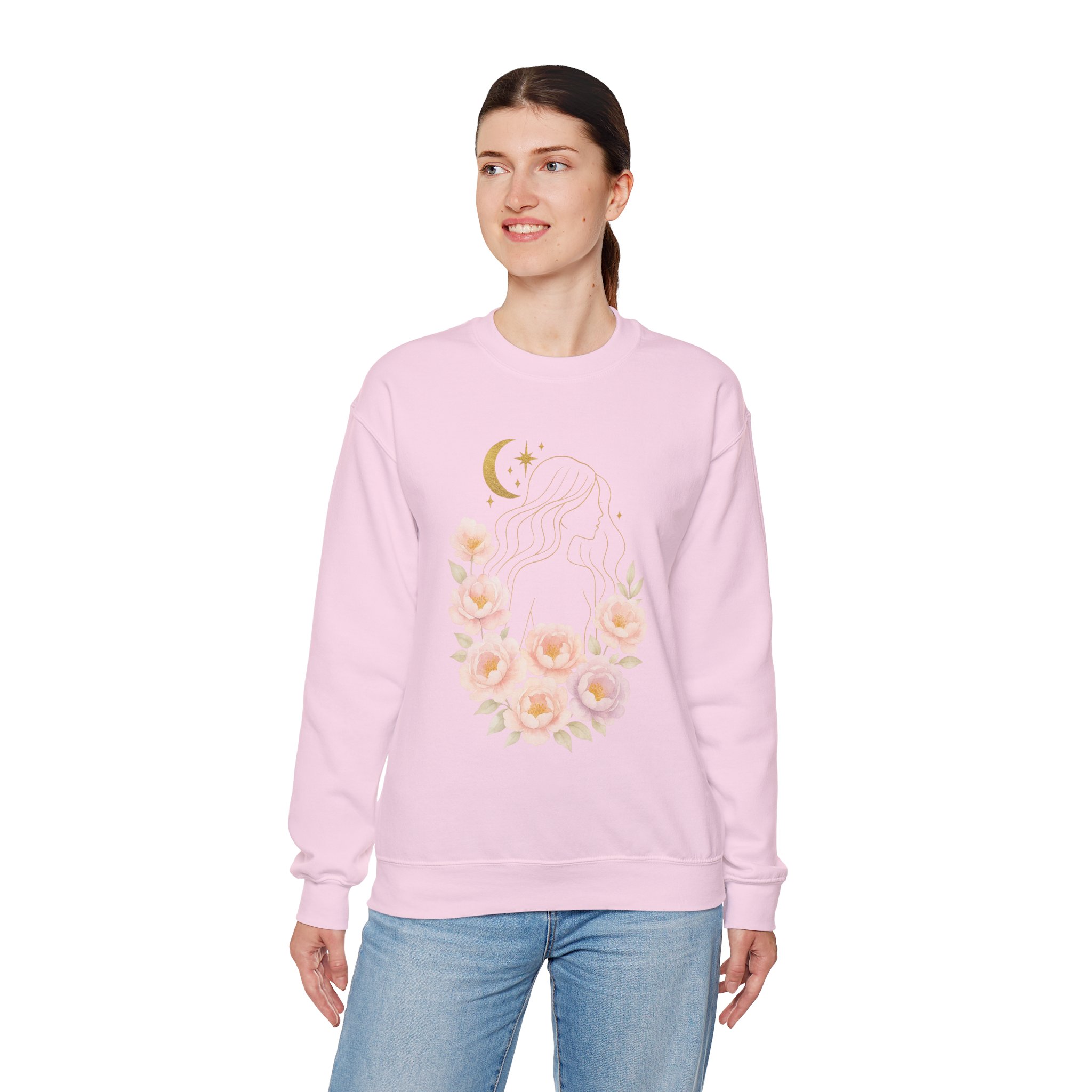Blooming Moonlight Unisex Crewneck Sweatshirt - Image 8