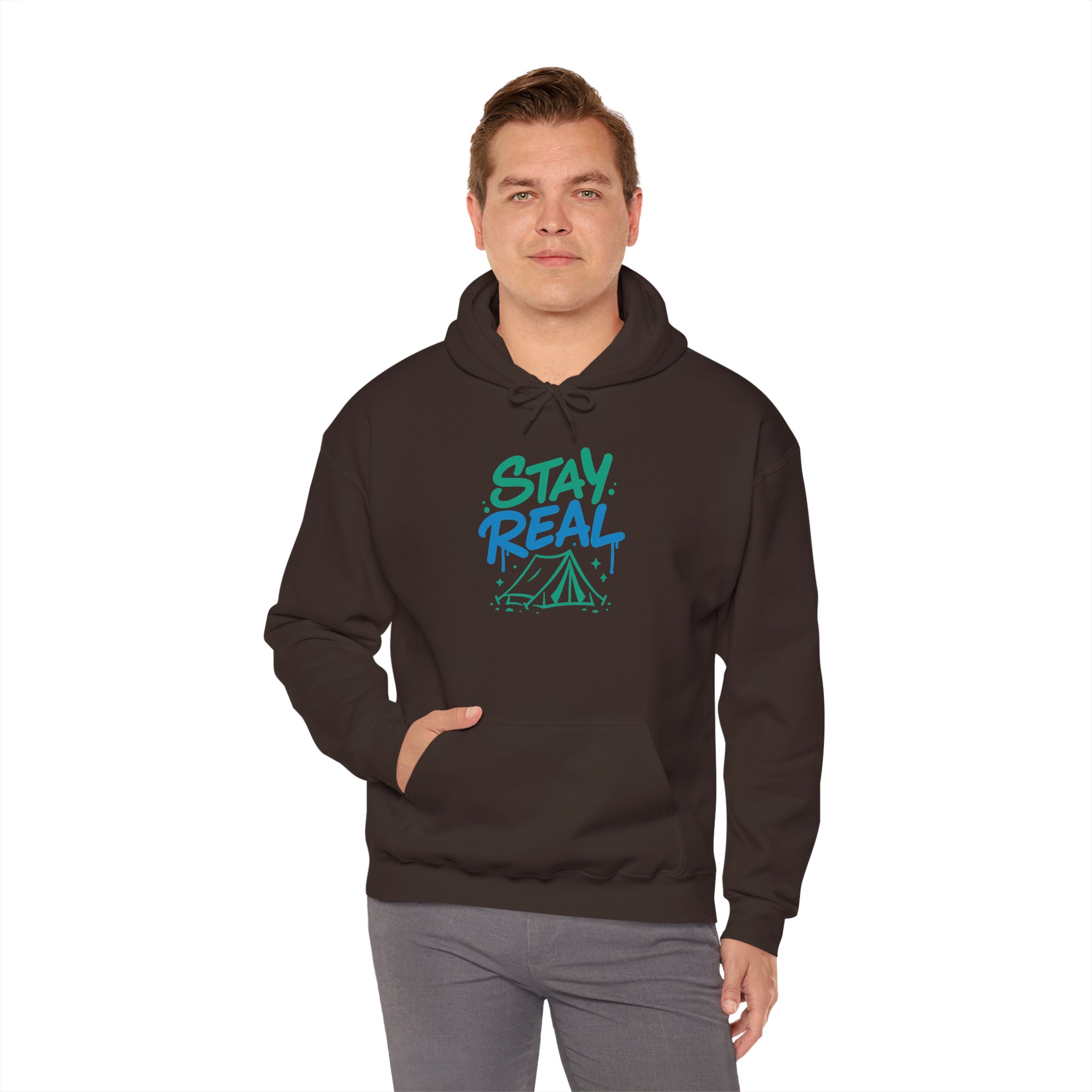 Stay Real Unisex Hoodie - Image 4