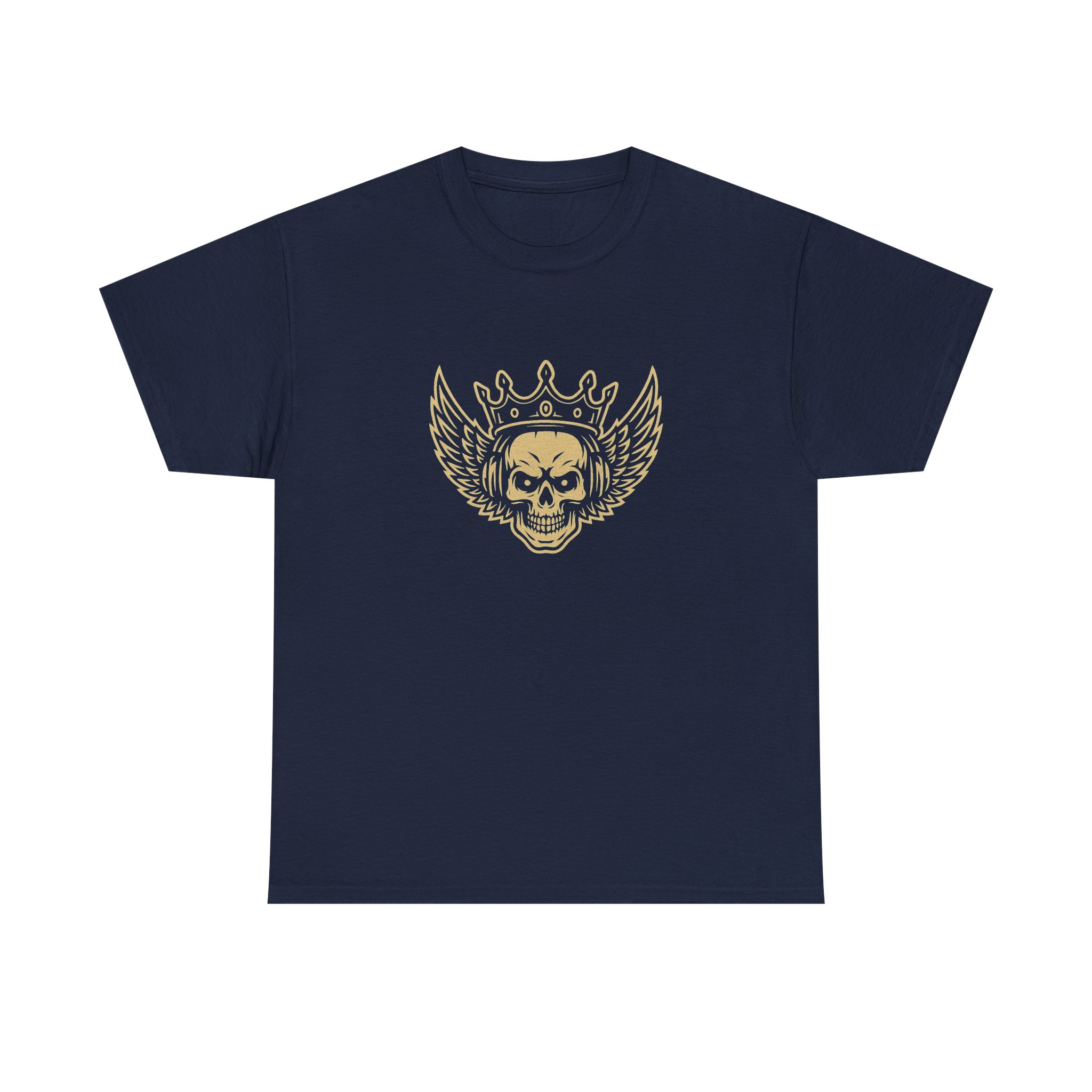 Skull with crown and wings Tee - Image 10