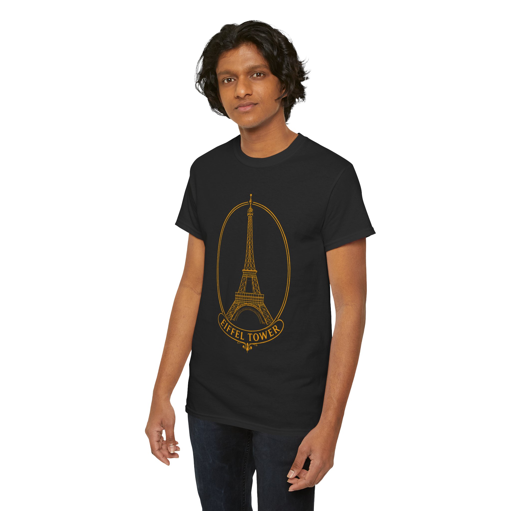 Golden Eiffel Tower Tee - Image 3