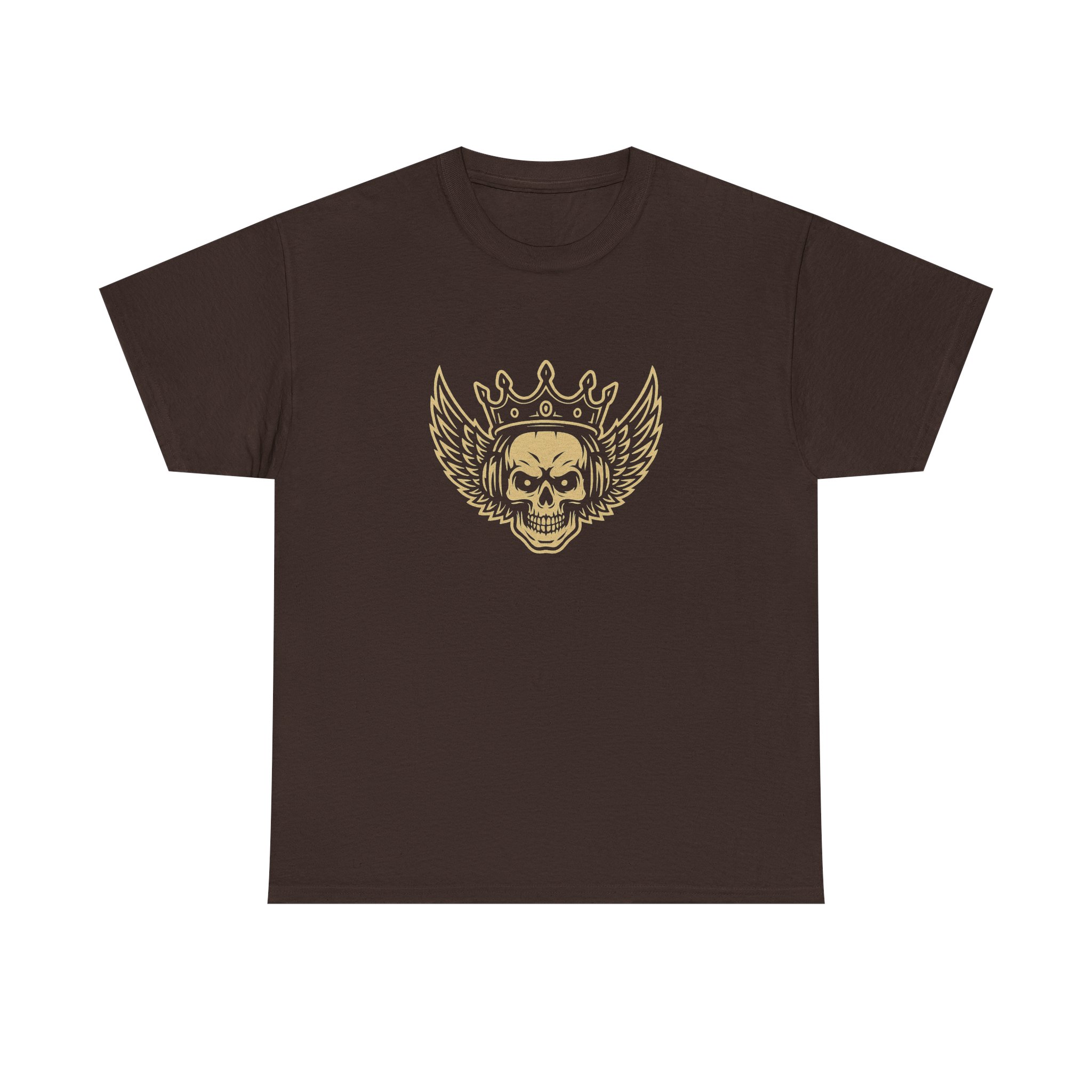 Skull with crown and wings Tee - Image 4