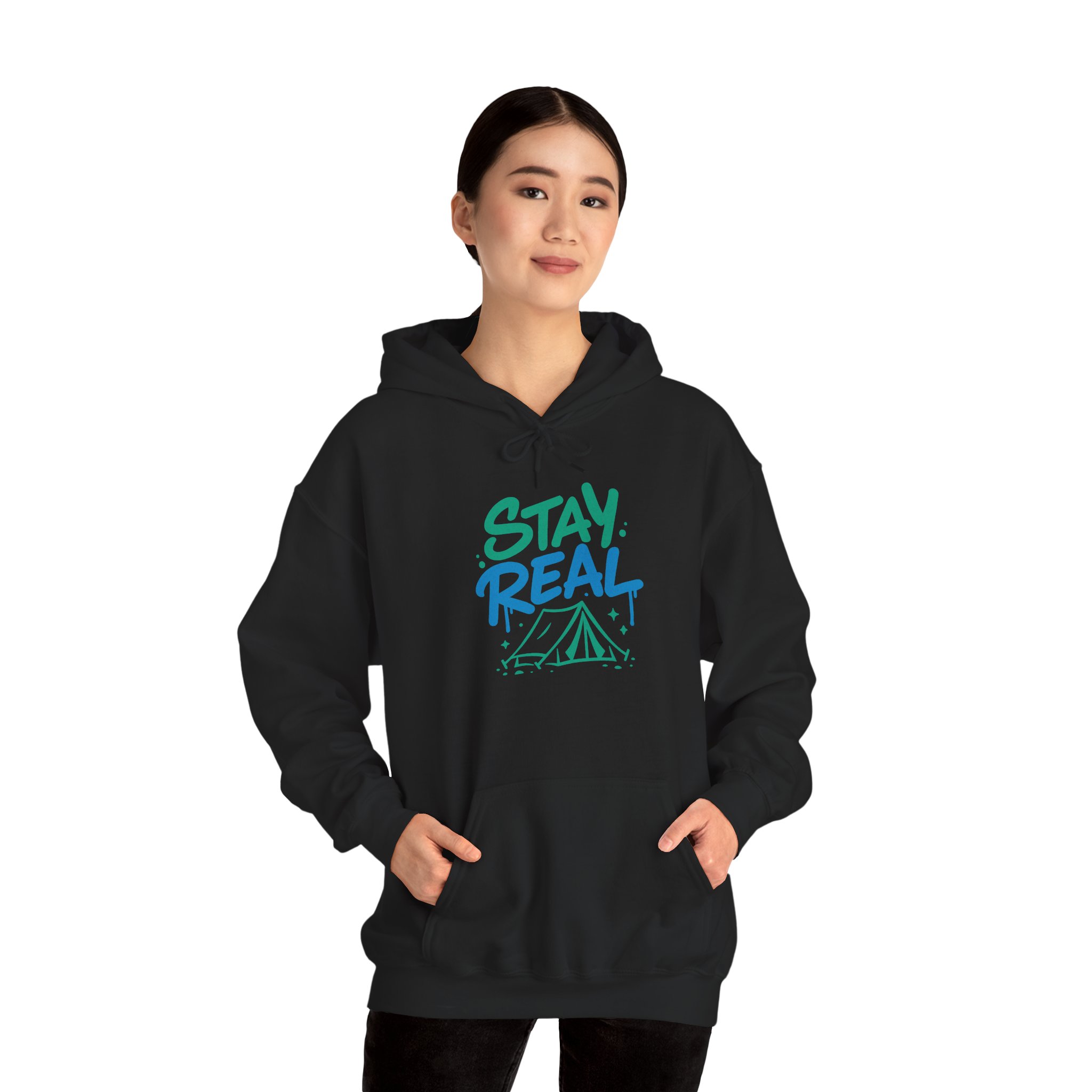 Stay Real Unisex Hoodie - Image 6
