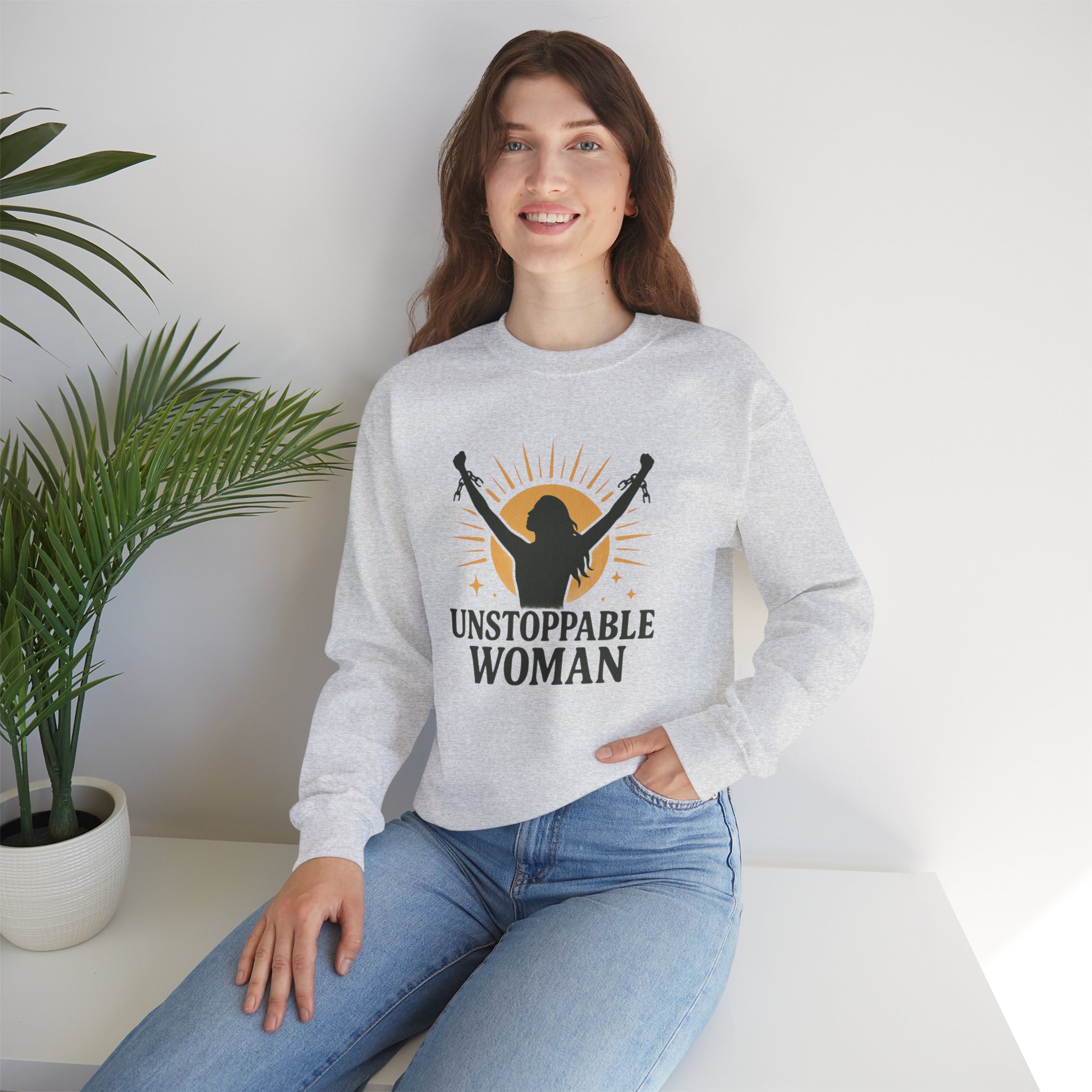 Unstoppable Woman Sweatshirt - Image 4